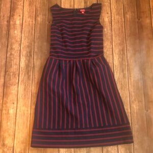Merona Striped Sleevless Sheath Dress Sz M